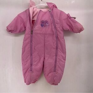 OutBrook kids girls 18m insulated suit pink b33